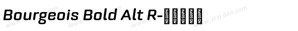 Bourgeois Bold Alt R字体转换